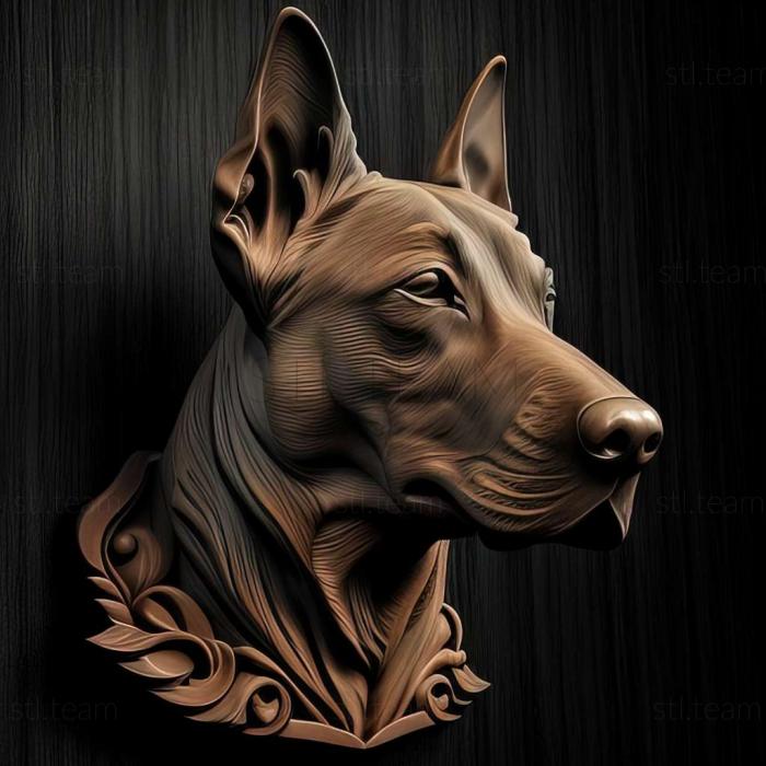 3D model Thai Ridgeback dog (STL)